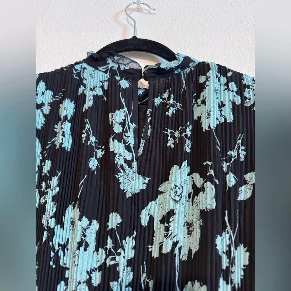 ZARA black and blue  print maxi dress. Small - Picture 2 of 11